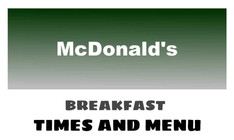 McDonald’s Breakfast Times, Menu, & Prices UK